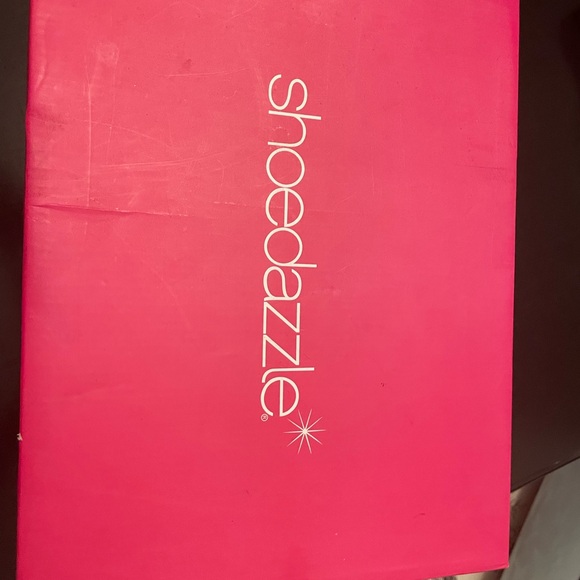 Black suede heels size 8 with some bling bling - Picture 2 of 4